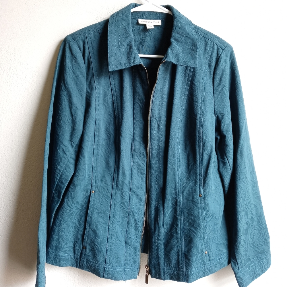 Coldwater Creek NWT Textured Jacquard Jacket